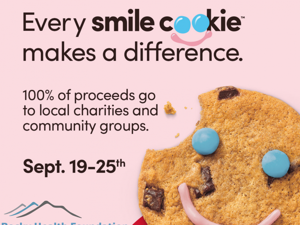 Charity Partner Poster for September 202022 Smile Cookie Fundraiser